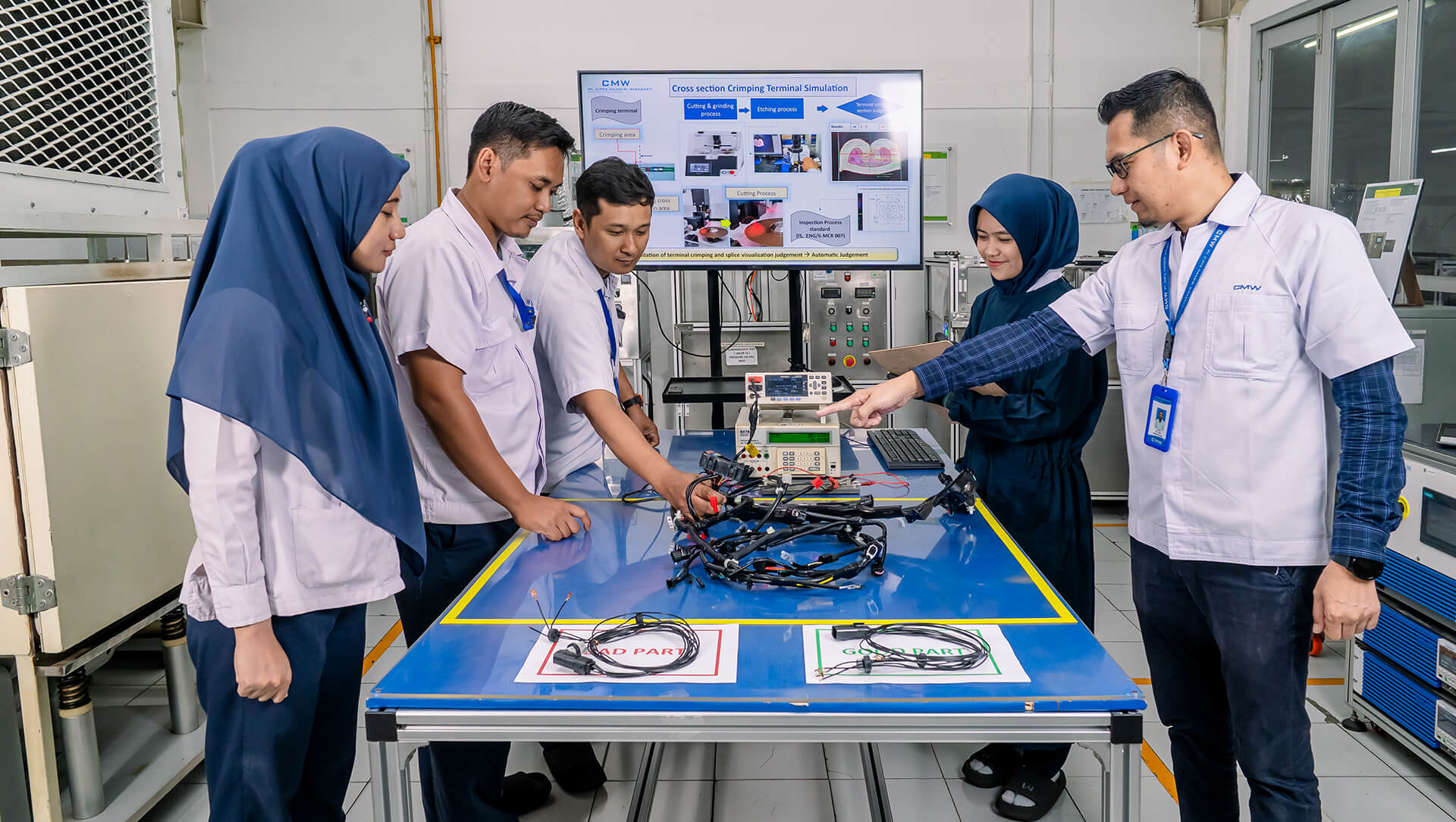 quality assurance control teamwork at laboratory of PT Citra Mandiri Wirasakti Indonesia CMW Indonesia